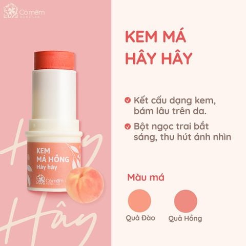 [HSD 23/4/2025] Kem Má Hồng Hây Hây Cỏ Mềm