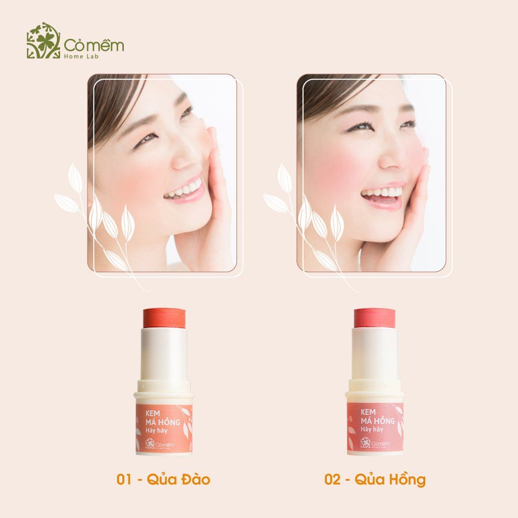 [HSD 23/4/2025] Kem Má Hồng Hây Hây Cỏ Mềm