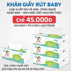 Khăn giấy ăn dạng rút Eco-Takara 100% bột gỗ nguyên sinh, 4 lớp dai và mịn, sản xuất theo công nghệ Nhật Bản