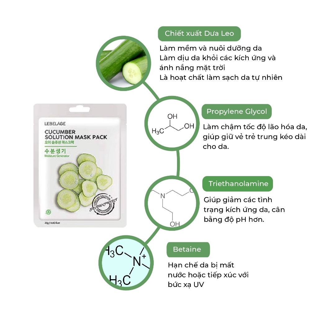 [HSD 20/3/2025] Mặt Nạ Lebelage Solution Mask Pack 25ml giúp dưỡng ẩm và phục hồi da nhiều loại lựa chọn