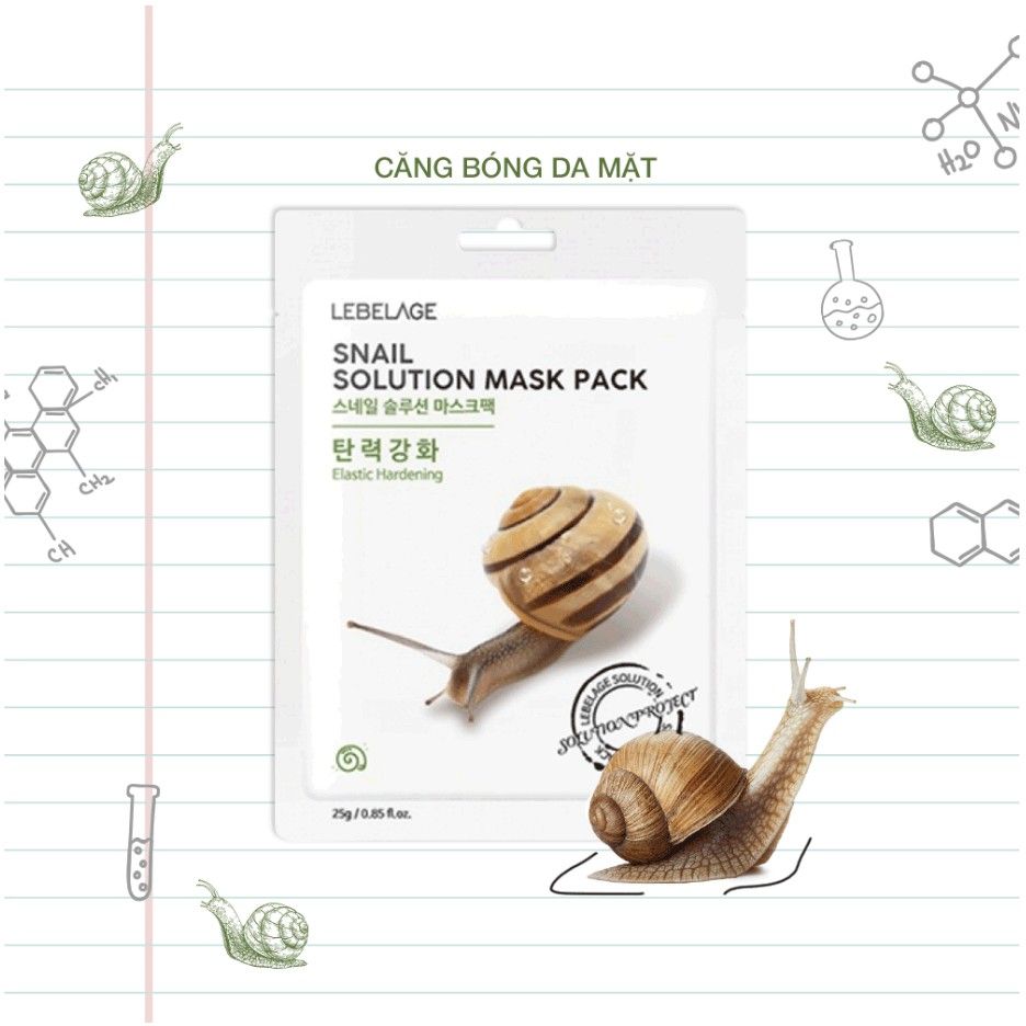 [HSD 20/3/2025] Mặt Nạ Lebelage Solution Mask Pack 25ml giúp dưỡng ẩm và phục hồi da nhiều loại lựa chọn