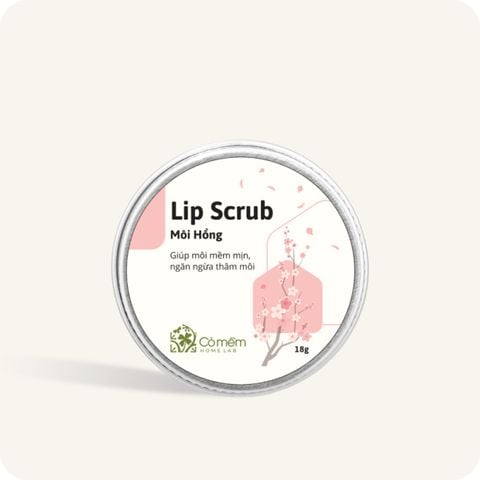 Tẩy da chết môi Lip Scrub Môi Hồng Cỏ Mềm Giảm Thâm Dưỡng Ẩm Cho Môi 18g