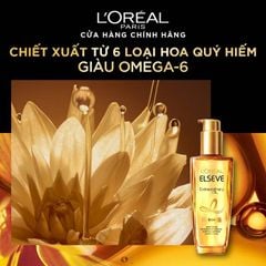 Dầu Dưỡng Tóc L'Oreal Paris Elseve Extraordinary Oil chiết xuất Tinh Dầu Hoa Tự Nhiên 100ml dành cho mọi loại tóc