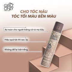 Dầu Gội Khô Girlz Only Dry Shampoo giúp tóc bồng bềnh, sạch thơm dễ chịu