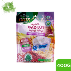 Ngũ cốc gạo lứt huyết rồng Xuân An bịch 400g Ít đường, giúp giảm cholesterol, cải thiện tiêu hóa