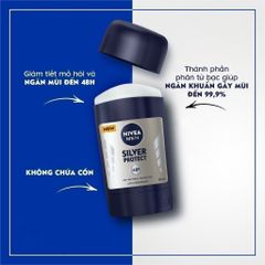 Lăn Ngăn Mùi Nam Phân Tử Bạc Nivea 50ml