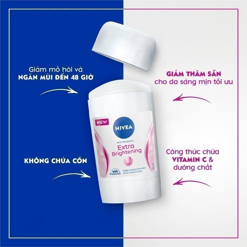 Sáp Ngăn Mùi Nivea Sáng Mịn Mờ Vết Thâm 50ml