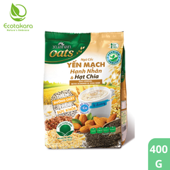 Ngũ cốc yến mạch Hạnh nhân & Hạt chia Ít đường túi 400G