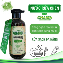Nước rửa chén BioChamb 100% dùng hương chiết tự nhiên, công nghệ tạo bọt & làm sạch bằng muối, an toàn cho cả gia đình