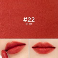 Son Ngọc Không Chì Thiên Nhiên Cỏ Mềm #22- Mẫu đơn - màu đỏ đất sâu lắng quyến rũ