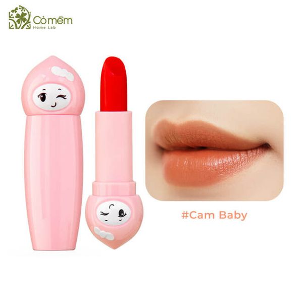 Son Môi Lụa Có Màu Cho Bé Búp Bê Cỏ Mềm Thiên Nhiên An Toàn 4g #Son Baby Cam