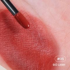 Son Kem Nhung Cỏ Mềm Lì Mượt Không Silicone An Toàn Từ Thiên Nhiên (2.6gr/3ml) Màu #35 - Đỏ lạnh