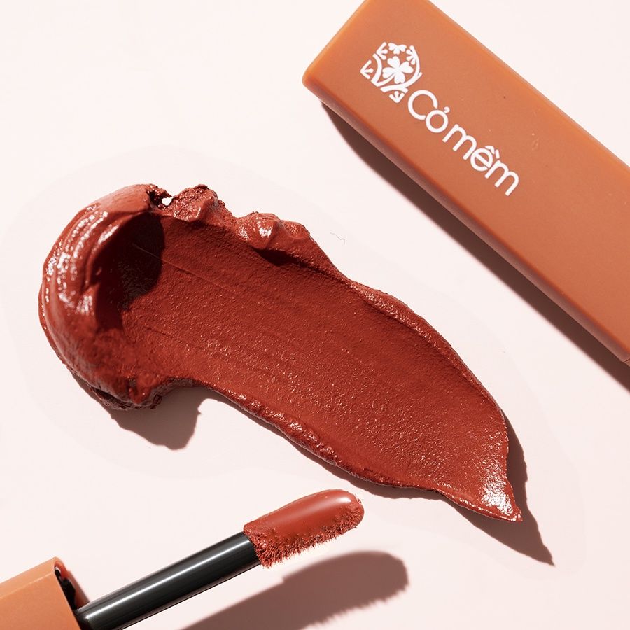 Son Kem Nhung Cỏ Mềm Lì Mượt Không Silicone An Toàn Từ Thiên Nhiên (2.6gr/3ml) Màu #35 - Đỏ lạnh