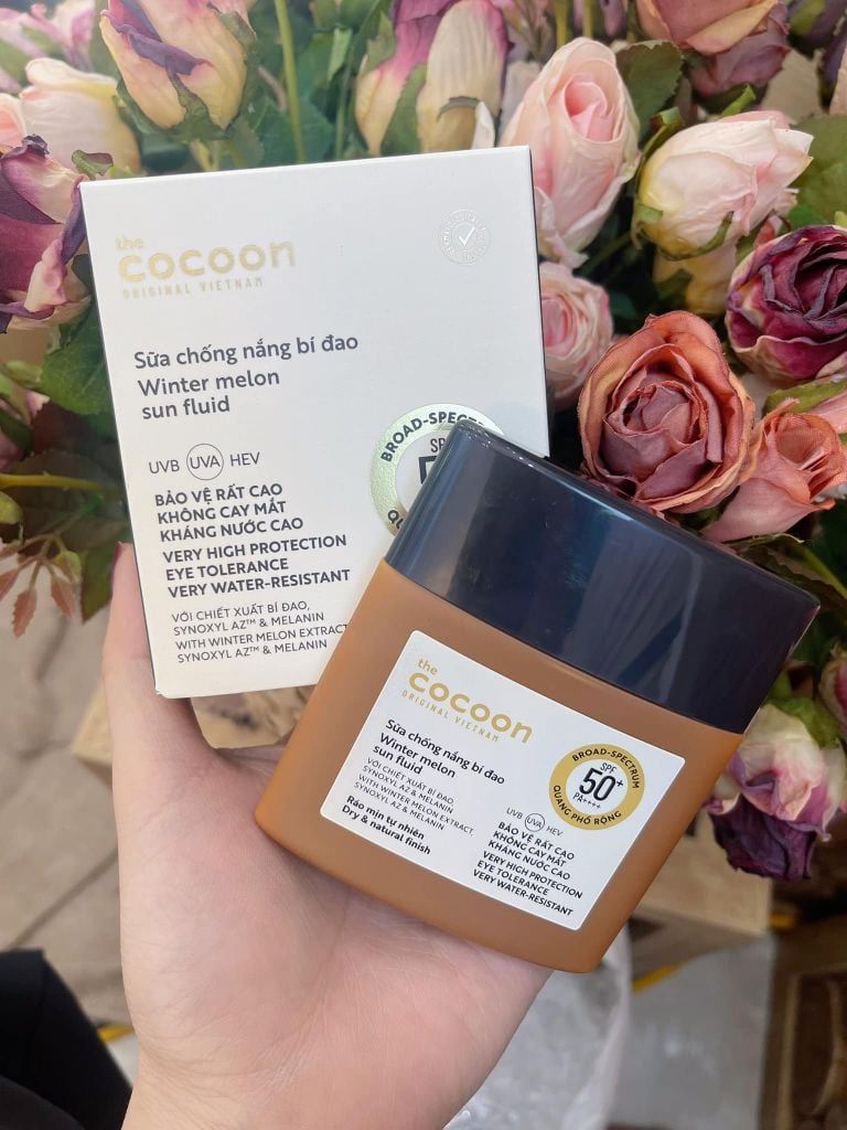 Sữa chống nắng bí đao Cocoon SPF 50+, UVA-PF 62.6 (50ml) ráo mịn tự nhiên