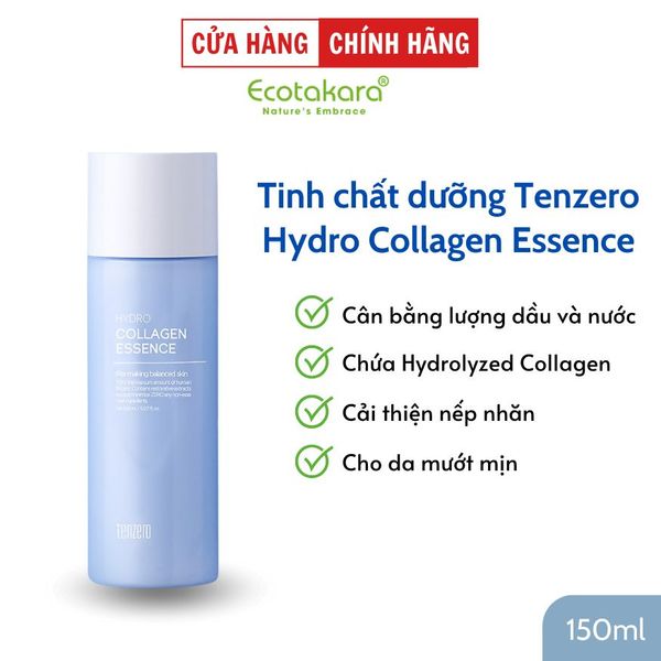 [HSD 13/3/2025] Tinh chất Tenzero Hydro Collagen Essence 150ml Cấp Ẩm, Làm Mờ Nếp Nhăn