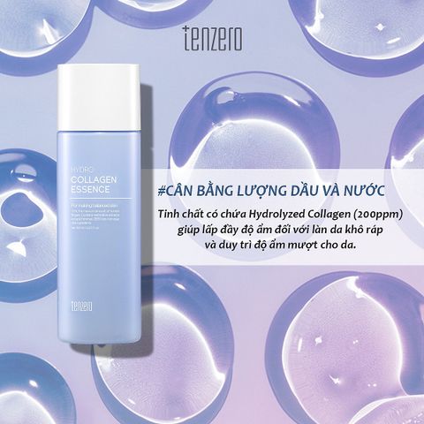 [HSD 13/3/2025] Tinh chất Tenzero Hydro Collagen Essence 150ml Cấp Ẩm, Làm Mờ Nếp Nhăn