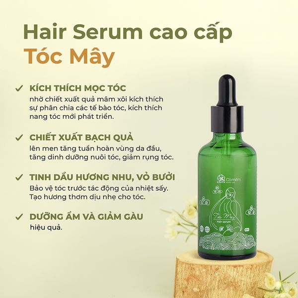 Serum Tóc Mây Cỏ Mềm 50ml dưỡng tóc suôn mượt, giảm rụng tóc, kích thích mọc tóc
