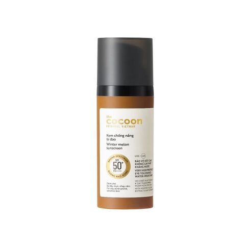 COCOON Kem Chống Nắng Bí Đao quang phổ rộng SPF 50 +/ PA ++++ 50ml bảo vệ da toàn diện