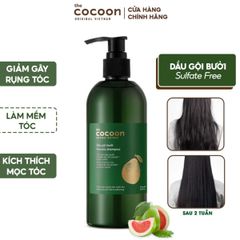 COCOON Dầu gội bưởi giảm gãy rụng & làm mềm tóc không sulfate 500ML