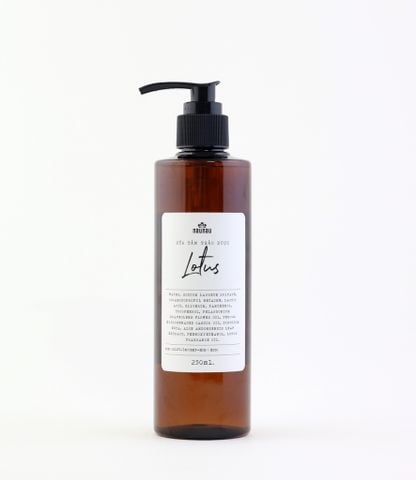Sữa tắm thảo dược NauNau Lotus 250ml hương hoa sen dịu nhẹ thư thái