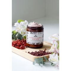 Tẩy da chết toàn thân Naunau Body Scrub Red Bean & Goji Berry 300g da trắng sáng, sạch mịn màng