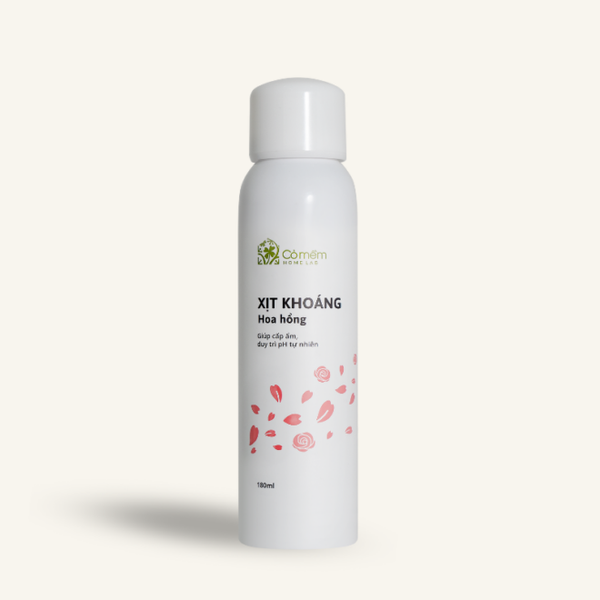 Xịt Khoáng Hoa Hồng Cỏ Mềm cấp ẩm tức thì cho da, duy trì pH tự nhiên 180ml