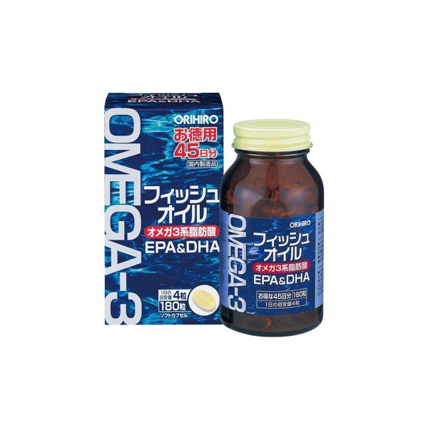 Viên uống bổ mắt Omega-3 Orihiro 180 viên