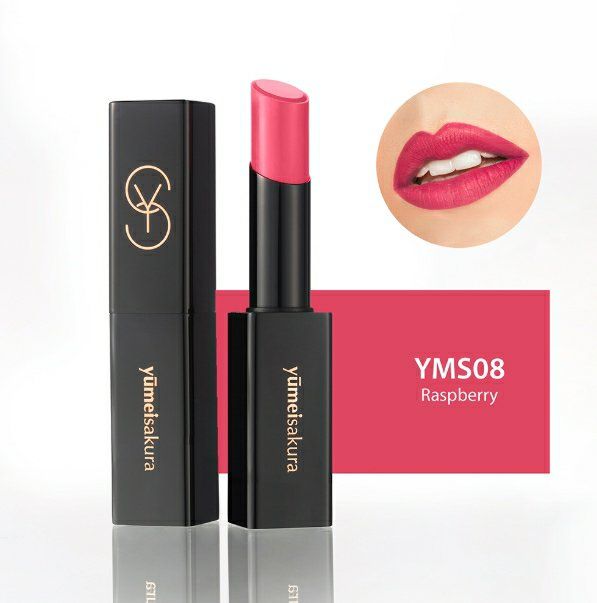 Son thỏi lì Matte Revolution Yumeisakura YMS08 - Raspberry - Hồng Nguyên Bản