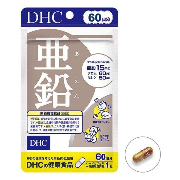 Viên uống bổ sung kẽm DHC Zinc 60 viên