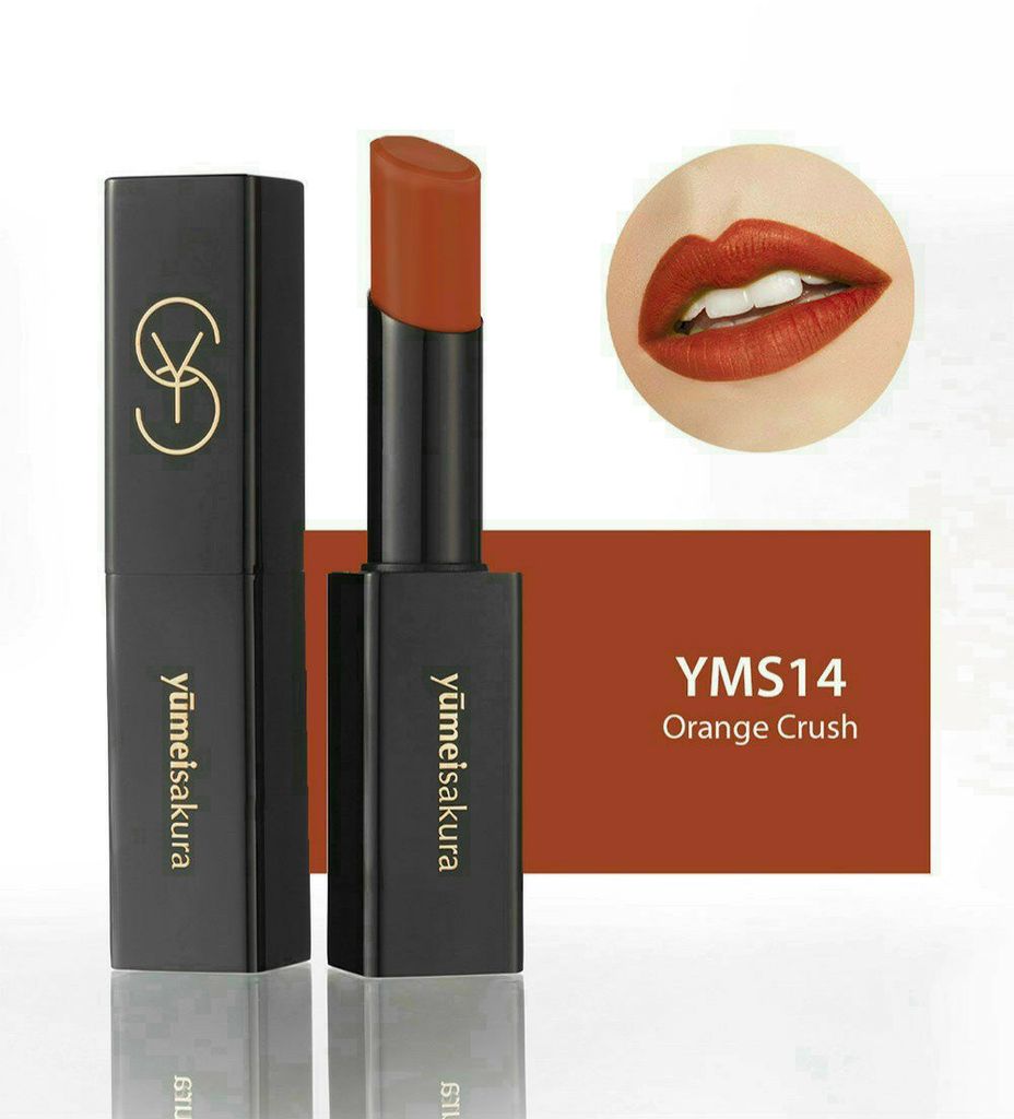 Son thỏi lì Matte Revolution Yumeisakura YMS14 - Orange Crush - Cam đất