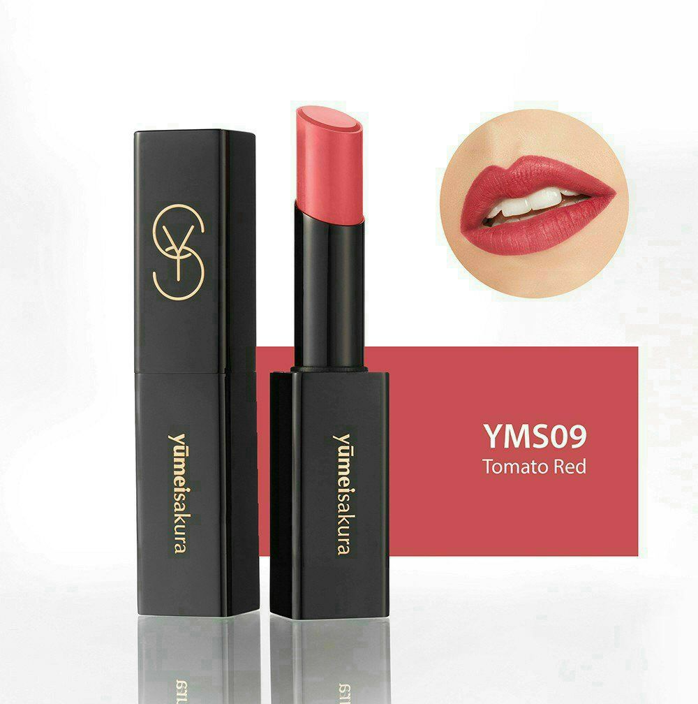 Son thỏi lì Matte Revolution Yumeisakura YMS09 - Tomato Red - Hồng Cam