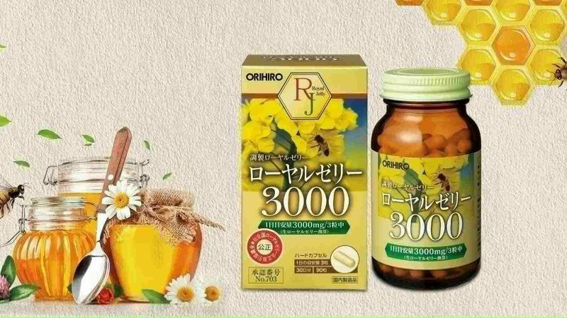 Viên uống sữa ong chúa Orihiro Royal Jelly 3000mg