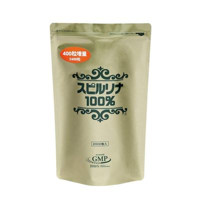 Tảo xoắn Spirulina Nhật Bản dạng túi (2400 viên)