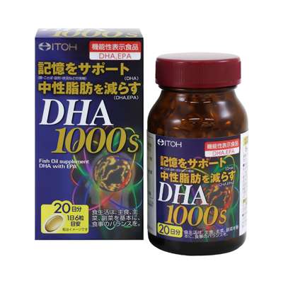 Viên uống bổ não Itoh DHA 1000mg 120 viên