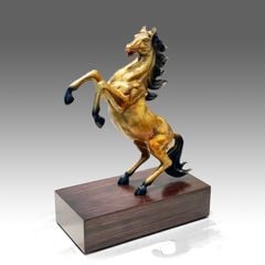 Tượng Nhất Mã Bằng Đồng - Ngựa Hí