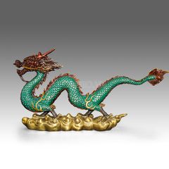 Tượng Rồng Bằng Đồng Phong Thủy - Quyền Uy Chiêu Tài