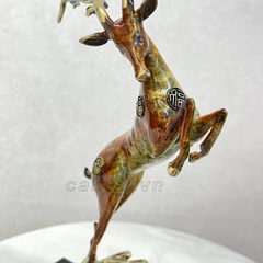 Tượng Đồng Phong Thuỷ Hươu Trường Thọ
