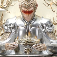 Tranh Phù Điêu 3D Tôn Ngộ Không Ngồi Thiền - Đấu Chiến Thắng Phật