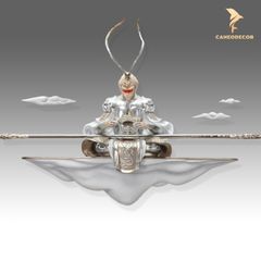 Tranh Phù Điêu 3D Tôn Ngộ Không Ngồi Thiền - Tĩnh Tại