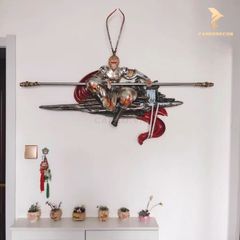 Tranh Phù Điêu 3D Tôn Ngộ Không Ngự Trị - Mỹ Hầu Vương