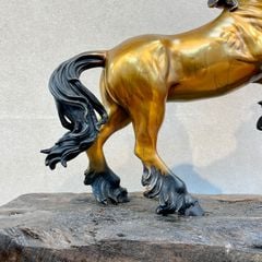 Tượng Ngựa Hí Bằng Đồng - Nhất Mã