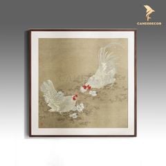 Tranh Đồng Đàn Gà Sum Vầy - Hạnh Phúc Gia Đình