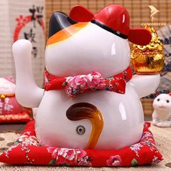 Mèo Thần Tài Vẫy Tay - Tài Lộc Sung Túc (25cm)