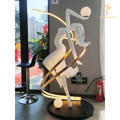 Tượng Đèn Trang Trí - Cô Gái Khiêu Vũ