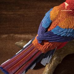 Chim Nuốc Đầu Đỏ Bằng Đồng - BST Tượng Chim 