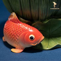 Lư Đồng Đốt Trầm Sen Cá