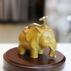 Tượng Đồng Phong Thuỷ Chú Voi Như Ý