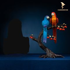 Đôi Vẹt Đậu Cây Hồng Bằng Đồng - Cao Cấp