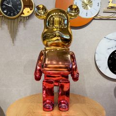 Tượng Mô Hình Gấu Bearbrick Mạ Điện 80cm