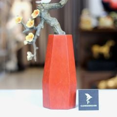 Bình Hoa Trang Trí - Cành Mận Nở Hoa Bằng Đồng